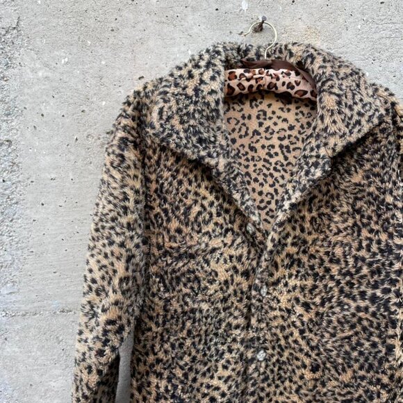 vintage 90s cheetah print jacket - Picture 3 of 7